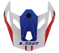 Visiera Spoiler Estensibile Ls2 Per Casco X-force MX703 Bianco Rosso Blu