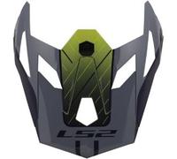 Visiera Spoiler Estensibile Ls2 Per Casco X-force MX703 Grigio Giallo