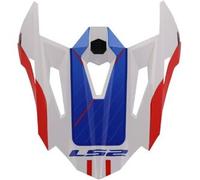 Visiera Spoiler Integrato Ls2 Per Casco X-force MX703 Bianco Rosso Blu