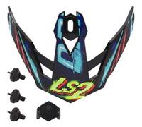 Visiera Spoiler Ls2 Per Casco Drifter OF606 Nero Blu