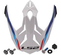 Visiera Spoiler Ls2 Per Casco Explorer MX701 Bianco Blu