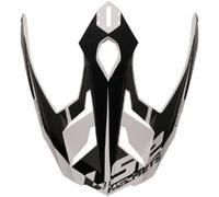Visiera Spoiler Ls2 Per Casco Explorer MX701 Bianco Nero Opaco