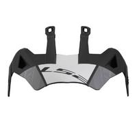 Visiera Spoiler Ls2 Per Casco Pioneer MX702 Bianco Nero Opaco