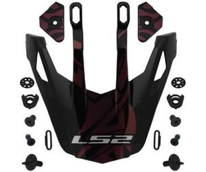 Visiera Spoiler Ls2 Per Casco Pioneer MX702 Nero