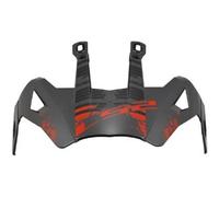 Visiera Spoiler Ls2 Per Casco Pioneer MX702 Nero Rosso Opaco