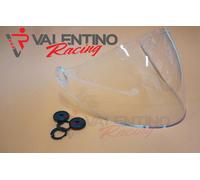 VISIERA TRASPARENTE CASCO JET LS2 OF597 CABRIO con attacchi 800012701