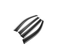 Visiere for finestrini auto compatibili con i kit carrozzeria BYD SEAL 5 DM-i Latio 2025 2026 Deflettori for tende da sole Weathershield Sopracciglia antipioggia(With bright stripes)