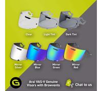 Visiere moto Arai VAS-V Max Vision - con sopracciglia (RX-7V/EVO, Quantic, QV P
