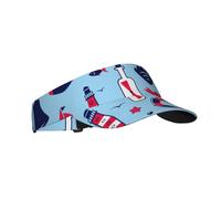 Visiere parasole sportive per donne e uomini, cappelli estivi per golf all'aperto, tennis, collezione nautica, icone di viaggio nautico, elementi nautici