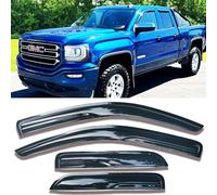 Visiere per finestrini laterali per Chevy Silverado/GMC Sierra 1500 2500HD 3500HD cabina doppia/estesa 2014-2018, parasole, parasole, pioggia, set da 4 pezzi, 94528
