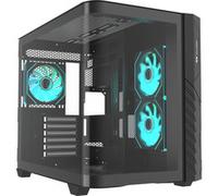 Thermaltake Vision 330 CR ARGB | Enclosure ATX Mid-Tower | Vetro temperato curvo da 4 mm | Ventola 6 × 120 mm Infinity-ARGB PWM | Supporto scheda madre connettore nascosto | Radiatore fino a 360 mm |