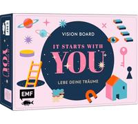 Vision Board: It starts with YOU - Lebe deine Träume für Teens: Das Komplett-Set mit Vision Journal, Inspirationsvorlagen, A2-Poster zum Collagieren und 24 Aufgabenkarten