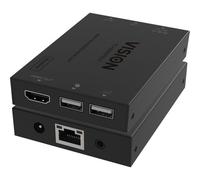 Vision HDMI-over-IP Receiver Ricevitore AV Nero (HDMI and USB over IP Receiver -