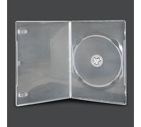 Vision Media 10 custodie singole trasparenti sottili per DVD/CD/BLU RAY, 7 mm