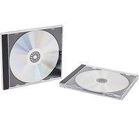 VISION MEDIA® 20 custodie Singole per CD, Vassoio Nero, Dorso 10,4 mm