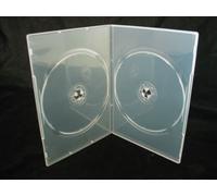 Vision Media, 25 custodie doppie trasparenti per DVD/CD/BLU RAY, dimensioni di 7 mm