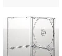Vision Media 5 custodie singole per CD, trasparenti, dorso da 10,4 mm