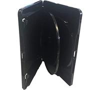 Vision Media® - 5 x 4K Ultra HD Triple Black Blu Ray Case - Memorizza qualsiasi disco Blu-Ray/DVD/Giochi