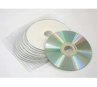 Vision Media®, CD-R 52x Diamond Silver/White stampabili in buste di plastica, confezione da 10