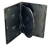 Vision Media - Custodia Multi DVD CD 6 Sensi Nero (5 pezzi) 14 mm Fetta