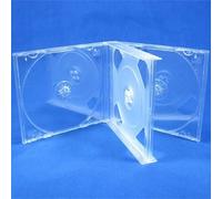 Vision Media® - Custodia per CD da 5 x 4 vie, colore: Trasparente