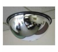 Vision Metalizers 18" Full Dome Acrylic Mirror with Steel Back, Security Mirror for Retail Stores and Warehouses, Mirror for Blind Spots and High-Traffic Areas, Wall Mirror for Office Use