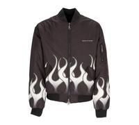 VISION OF SUPER - Bomber Flames Nero/Bianco - - Jackets - Uomo - Nero - M