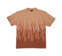 VISION OF SUPER - t-shirt man double flame tee - - Tops - Uomo - Arancione - L
