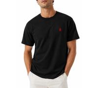 Vision of Super T-shirt uomo manica corte ricamo flame nero