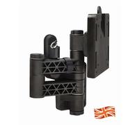 Vision plus Doppio Braccio Rilascio Veloce TV Parete Nero - Caravan/Camper