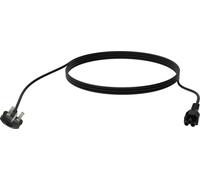 VISION Professional installation-grade Cloverleaf to UK plug power cable - LIFETIME WARRANTY - 250 V - 10 A - IEC 60320 C5 [Clo NEW