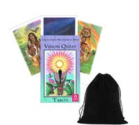 VISION QUEST Tarocco Mazzo Carte E Borsa Da Gayan Sylvie Winter Esoteric agm New