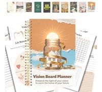Vision Spark - Quaderno con rilegatura a spirale, organizer per obiettivi e abitudini, per donne, formato A5, con pagine di equilibrio della vita, agenda giornaliera per le manifestazioni per lavoro e