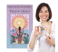 Vision Tarot Deck, 78-Piece Fortune Telling Card Set, 130g Coated Paper Tarot Cards for Entertainment, Divination Game for Friends Gathering, Tool for Playing and Spiritual Insight