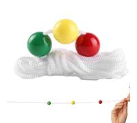 Vision Trainer - Corda da allenamento con perline mobili, 2 m, 3 colori | Allenamento di convergenza visiva per rafforzare i muscoli degli occhi, esercizi di messa a fuoco vicina