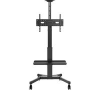 Vision VFM-F22 Carrello per schermo in alluminio 60 kg Carrello mobile premium in alluminio per schermi da 31 a 80 pollici con regolazione tramite