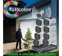 DVR 8 CANALI 5MPX RILEVAMENTO VOLTO + 8 CAM 5MPX SONY FULL COLOR