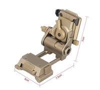Visione Notturna Adattatore for montaggio for casco for la visione notturna in metallo for la caccia HS24-0049 (Color : Tan, Size : 1)