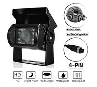 Visione notturna telecamera per la retromarcia, 120 angolo di visione impermeabile universale della macchina fotografica di parcheggio HD colore telecamera di retromarcia per auto - 4 pin