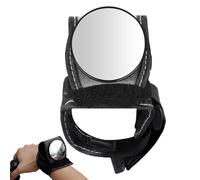visione posteriore con cinturino da polso, per visione posteriore per il polso per ciclisti - Vetro convesso retrovisore sicuro | Vetro grandangolare regolabile per la vista posteriore del polso 3