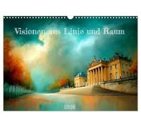 Visionen aus Linie und Raum (Wandkalender 2026 DIN A3 quer), CALVENDO Monatskalender: Surreale Sehenswürdigkeiten