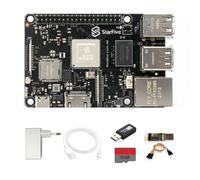 VisionFive 2 Lite RISC-V - Computer monoscheda, StarFive JH-7110S SoC 2/4/8GB LPDDR4 WiFi6 BT5.4 HDMI2.0 Gigabit Ethernet, per istruzione, IIoT, Smart Home, 85 x 56 mm compatto (TF Card Kit,4+0GB)