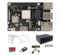 VisionFive 2 Lite RISC-V - Computer monoscheda, StarFive JH-7110S SoC 2/4/8GB LPDDR4 WiFi6 BT5.4 HDMI2.0 Gigabit Ethernet, per istruzione, IIoT, Smart Home, 85 x 56 mm compatto (kit di case metalliche