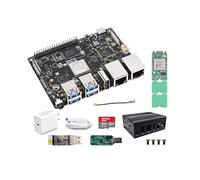 Visionfive2 Hailo RISC-V Linux AI Development Board Kit, Hailo-8L M.2 AI Modulo Accelerazione Kit StarFive JH7110 CPU LPDDR4 8GB RAM, Dual Gigabit, Display HDMI 4K (bundle4)