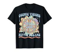 Visioni cosmiche Pace Amore Sogni Hippie Maglietta