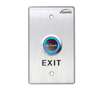 Visionis VIS-7013 Acciaio inossidabile per interni Nessun tocco di richiesta per uscire dal pulsante con ritardo di tempo Dimensioni standard con luce LED NC COM e NO uscite