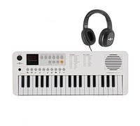 VISIONKEY-1 Mini Tastiera Portatile a 37 Tasti con Cuffie, Bianco