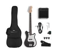 VISIONSTRING Basso elettrico 3/4 per principianti Kit di chitarre basse per bambini con amplificatore Nero