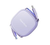 VisionSync 240W Cavo USB C Retrattile per Phone,1m,Viola