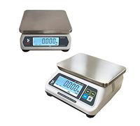 VisionTechShop DSW-100 Scala porzione, doppio display LCD, piatto in acciaio inossidabile, capacità 15 libbre, leggibilità 0,000 libbre, Lb/Oz/Kg/g commutabile, design a basso profilo, NTEP Legal for Trade COC #22-007